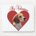 Beagle My Valentine Mousepad