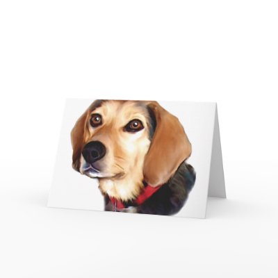 beagle note card by lippi1