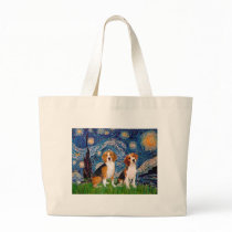 Beagle Pair - Starry Night Bags