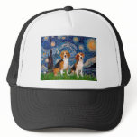 Beagle Pair - Starry Night Mesh Hats