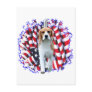 Beagle Patriot Postcard