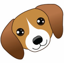 Beagle Photo Sculpture Keychain