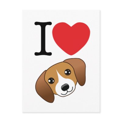 Beagle Postcard by JustDogs