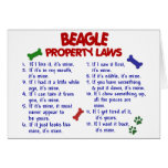 BEAGLE Property Laws 2 Greeting Cards
