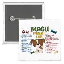 Beagle Property Laws 4 Buttons