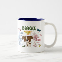 Beagle Property Laws 4 Mugs