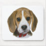 Beagle Puppy Head Shot Mouse Pad