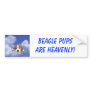 Beagle Pups Are Heavenly Bumper Sticker
