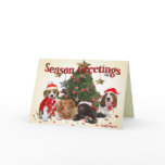 Beagle Santa and friends gifts cards
