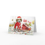 Beagle Santa and friends gifts Cards