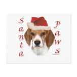 Beagle Santa Paws Post Cards