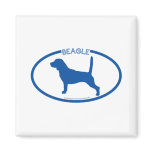 Beagle Silhouette Magnet
