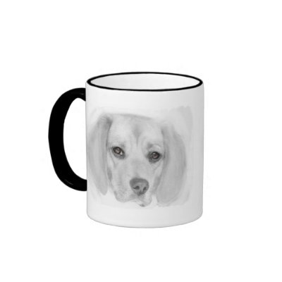 Beagle Sketch Mug by Mousefx