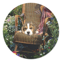Beagle Sticker Garden Chair