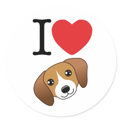 Beagle Stickers by JustDogs
