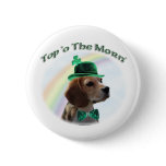 Beagle Top of the Morn Pinback Button