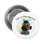 Beagle Top of the Morn Pinback Button