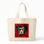 Beagle Valentine Gifts Tote Bags