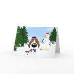 Beagle Winter Scene