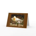 Beagle With Duck Thank You Card
