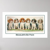 Beagler's  Six Pack Poster