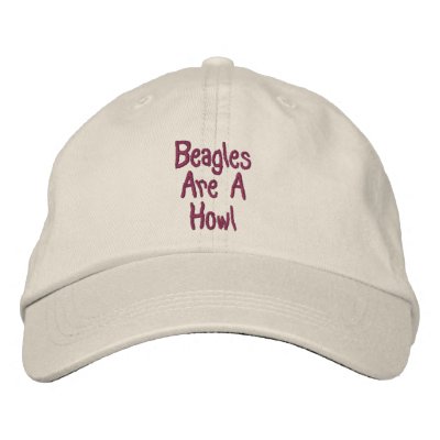 Beagles Are A Howl Embroidered Baseball Cap by SmilinEyesTreasures