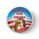 Beagles for Obama Pin