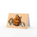 Beagles Halloween Greeting Card