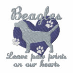 Beagles Leave Paw Prints Blue Women's