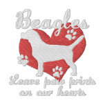 Beagles Leave Paw Prints Women's embroidered shirts