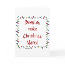 Beagles Make Christmas Merry Cards