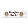 Beagles Rock Bumper Sticker