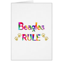 Beagles Rule Greeting Card