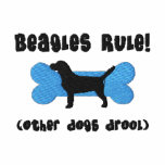 Beagles Rule Embroidered Shirt (Long Sleeve) embroidered shirts