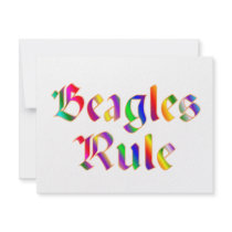 Beagles Rule Personalised Invites