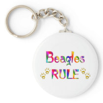 Beagles Rule Key Chain