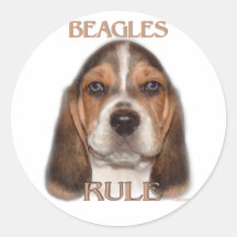 Beagles Rule! Sticker