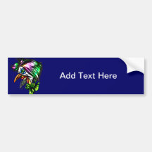 Beak Nose Evil Clown Bumper Sticker