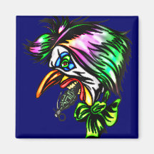 Beak Nose Evil Clown Magnet
