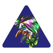 Beak Nose Evil Clown Triangle Stickers