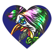 Beak Nose Evil Clown Sticker