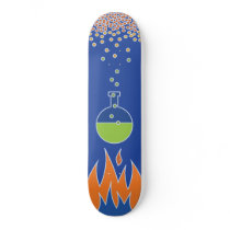 Beaker Flames Skateboard Deck