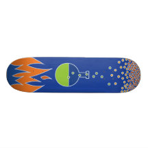 Beaker Flames Skateboard Deck