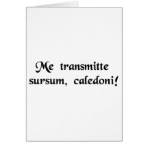 Beam me up, Scotty! Card