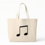 Beamed Note Music Symbol Canvas Bags