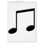 Beamed Note Music Symbol Greeting Cards