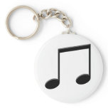 Beamed Note Music Symbol Key Chains
