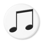 Beamed Note Music Symbol Fridge Magnets