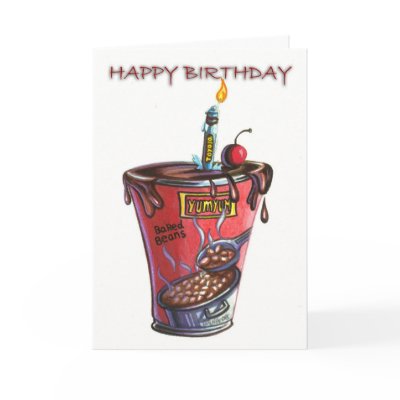 bean birthday cards by sneezingleopard