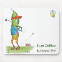 Bean Golfing Mousepad